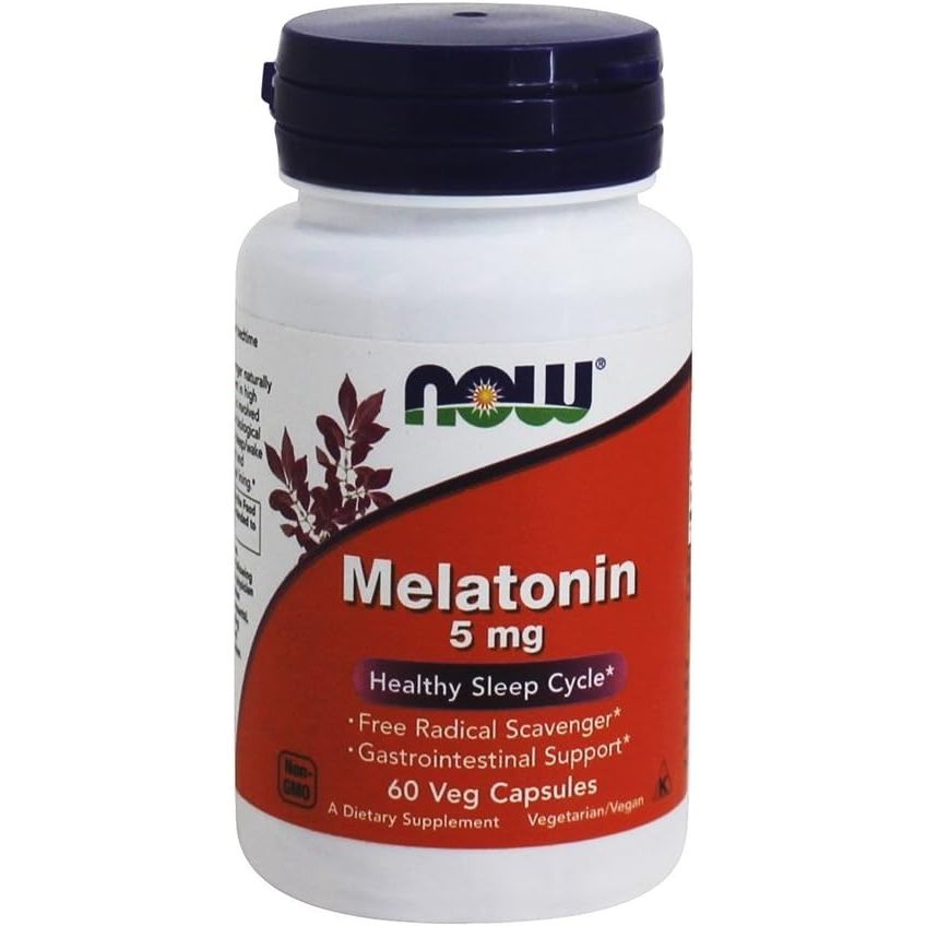 Now Foods Melatonin 5 mg 60 Veg Capsules
