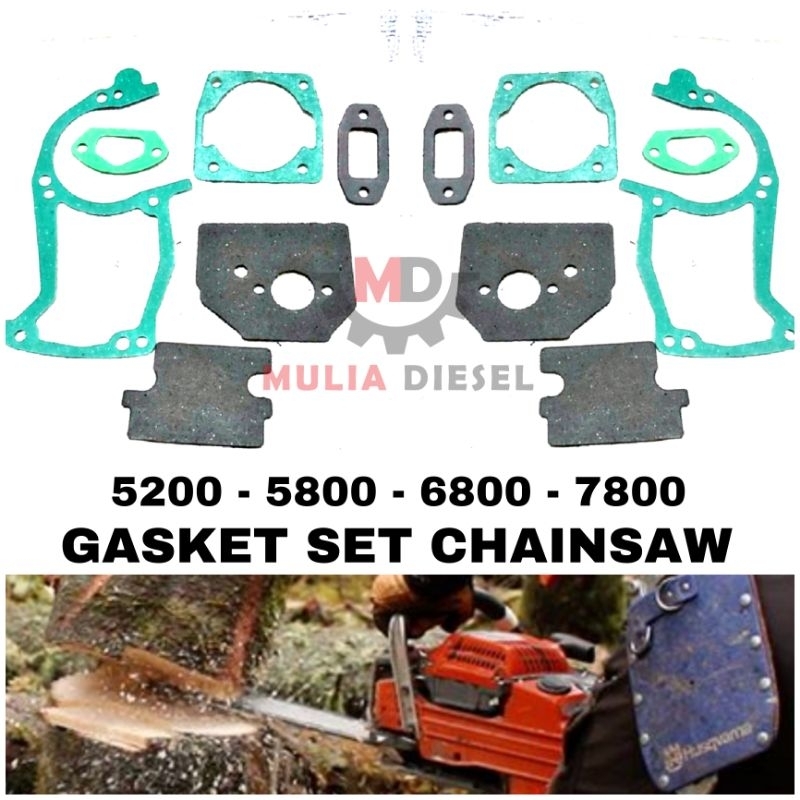 Packing Pak Komplit Full Set Body Chainsaw Mini 5200 5800 598