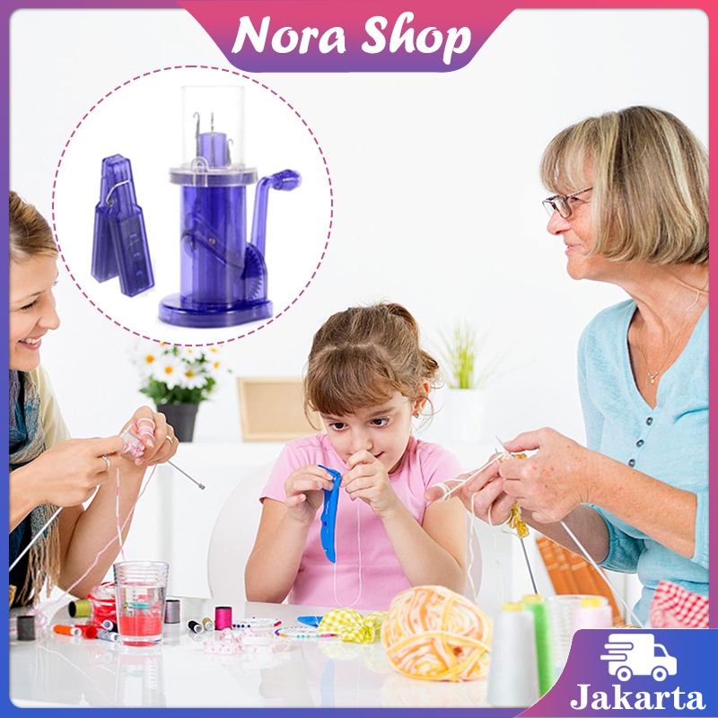 Alat Rajut Alat Rajut Mini Manual DIY Alat Merajut Untuk Anak Hand-Operated Embellish Knitting Machi
