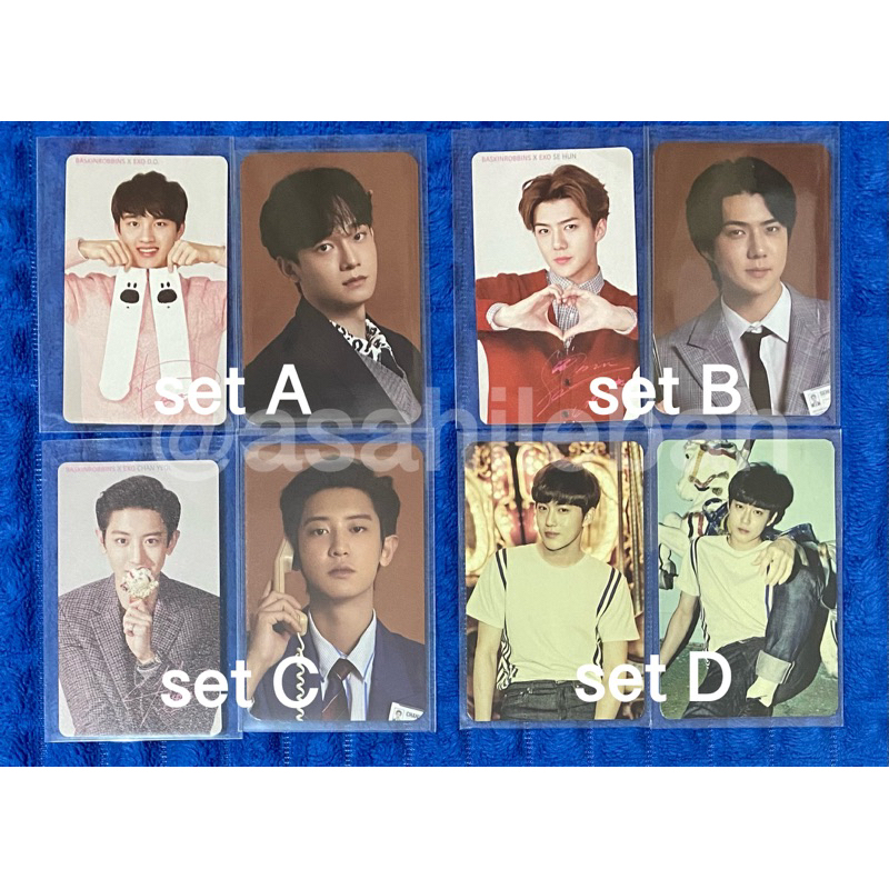 photocard pc benefit sg21 apple music exo chen chanyeol sehun, suho coex love me right