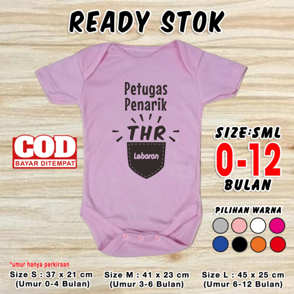 Baju Bayi PETUGAS PENARIK THR LEBARAN Set Pakaian Idul Fitri Gamis Anak Jumper Baby Muslim Romper Ko