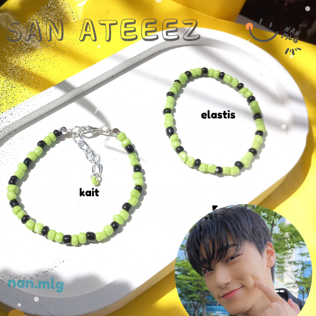 San Ateez Kpop Idol Bracelet Gelang 0307  Nan.mlg