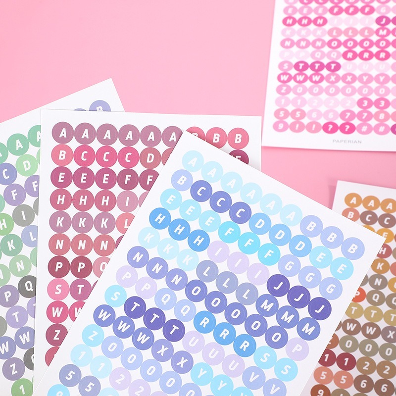 

[Artopia] 1 lembar Alphabet Sticker by PAPERIAN / Stiker Alfabet DIY Scrapbook Bullet Journaling Journal Planner Huruf