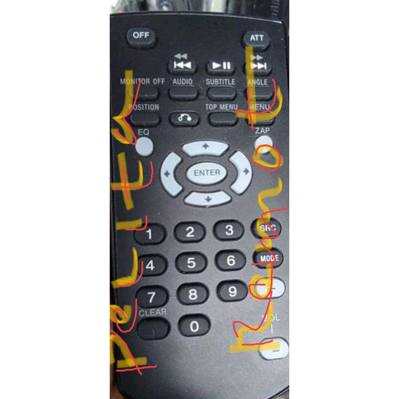 REMOTE SONY AUDIO CAR ORIGINAL TERLENGKAP