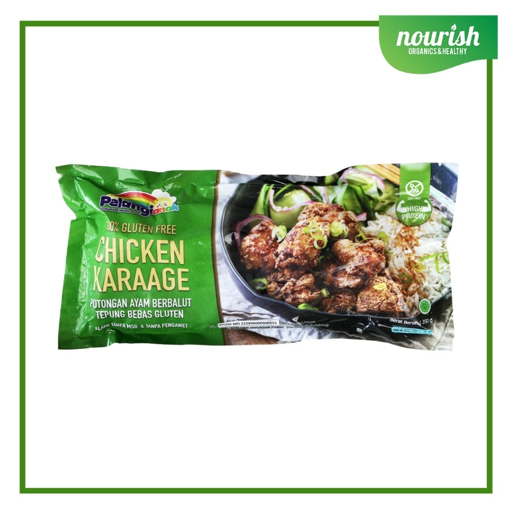 

Pelangi Chicken Karage Gluten Free / Halal / Non MSG / Non Pengawet 350 Gram-Jakut