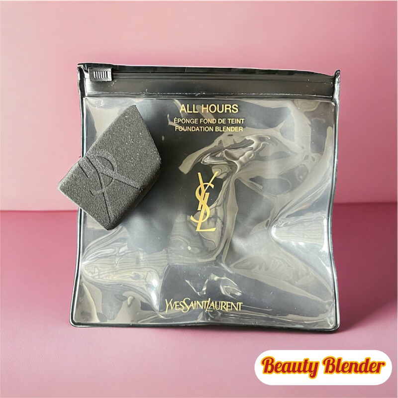 YSL All Hours Beauty Sponge - Foundation Blender with case zipper