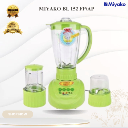 MIYAKO BLENDER PLASTIK BL 152 FP/AP HIJAU BLENDER PLASTIK/BL 152PF/AP/BL-152-PF/AP/BL152PF/AP ORI