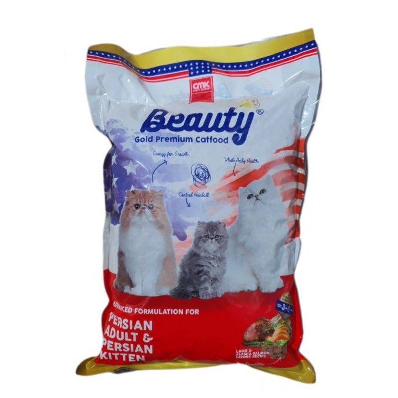 Beauty Cat Gold Persian 1 kg Premium Cat Food Makanan Kucing Beauty Persian