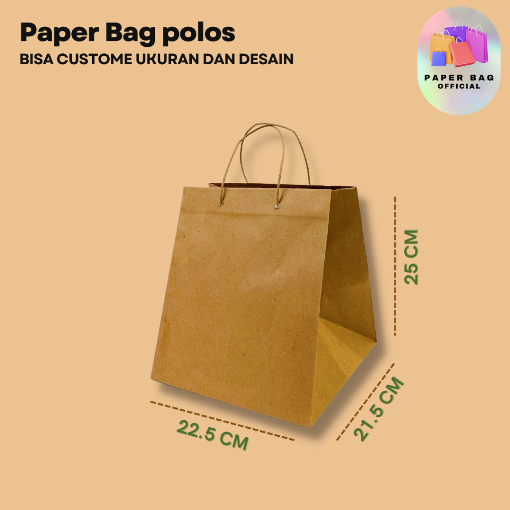 

PAPER BAG POLOS/ TAS NASI BOX