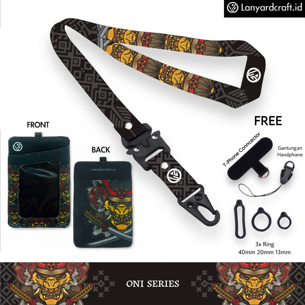 

LC.ID Lanyard Craft ONI V2 Gantungan Tali Holder Card Printing - ONI Series