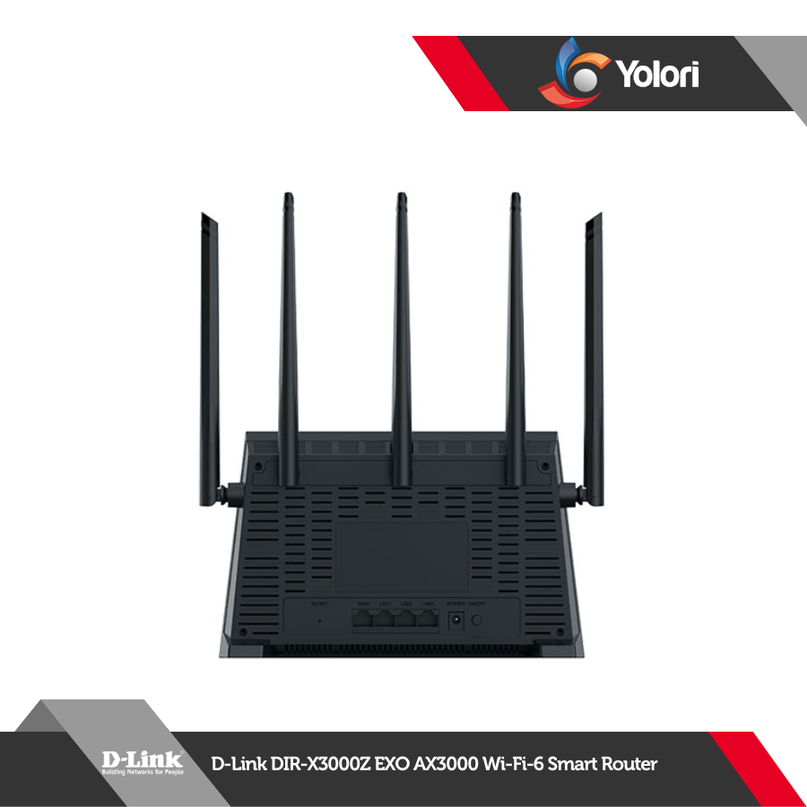 D-Link DIR-X3000Z EXO AX3000 Wi-Fi-6 Smart Router