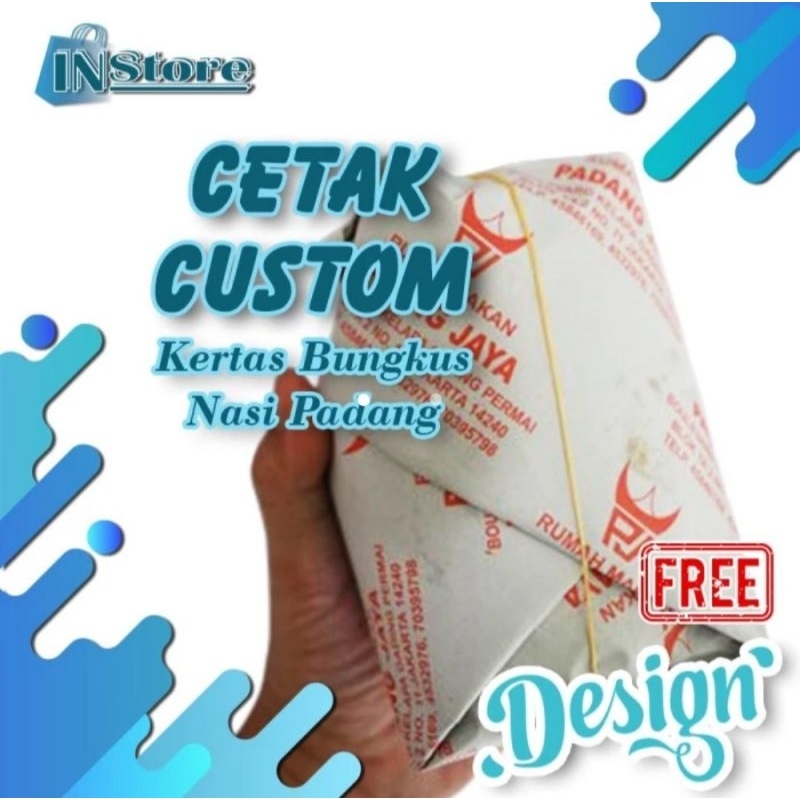 

KERTAS BUNGKUS NASI PADANG / 2.000 LEMBAR – FREE DESIGN