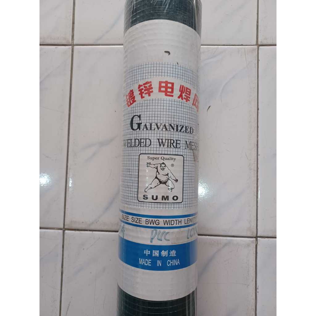 Kawat Ram Kawat Ayam Kawat Loket PVC Hijau Sumo 1 Roll