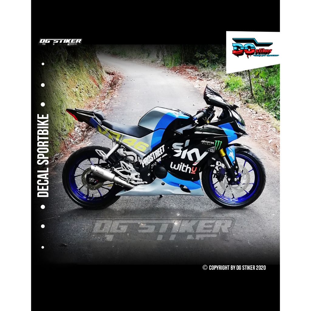 Decal Sticker R15 V3 Sky Racing 2020 UC Custom DG Stiker