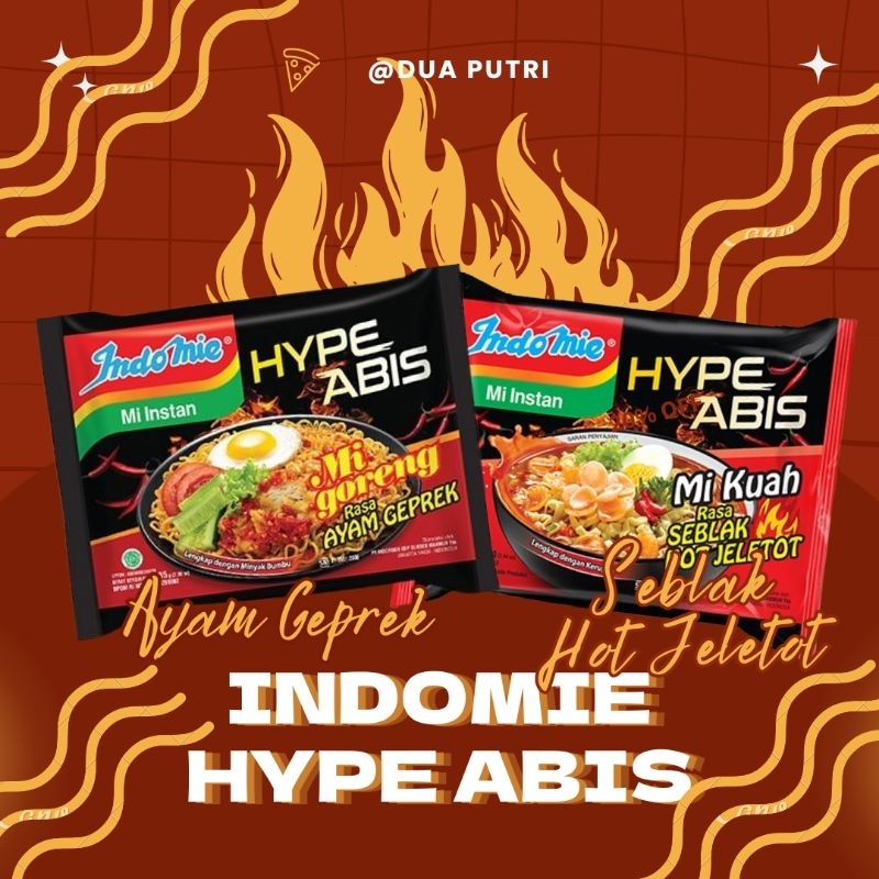 

[DP] INDOMIE GORENG HYPE ABIS AYAM GEPREK DAN SEBLAK HOT JELETOT