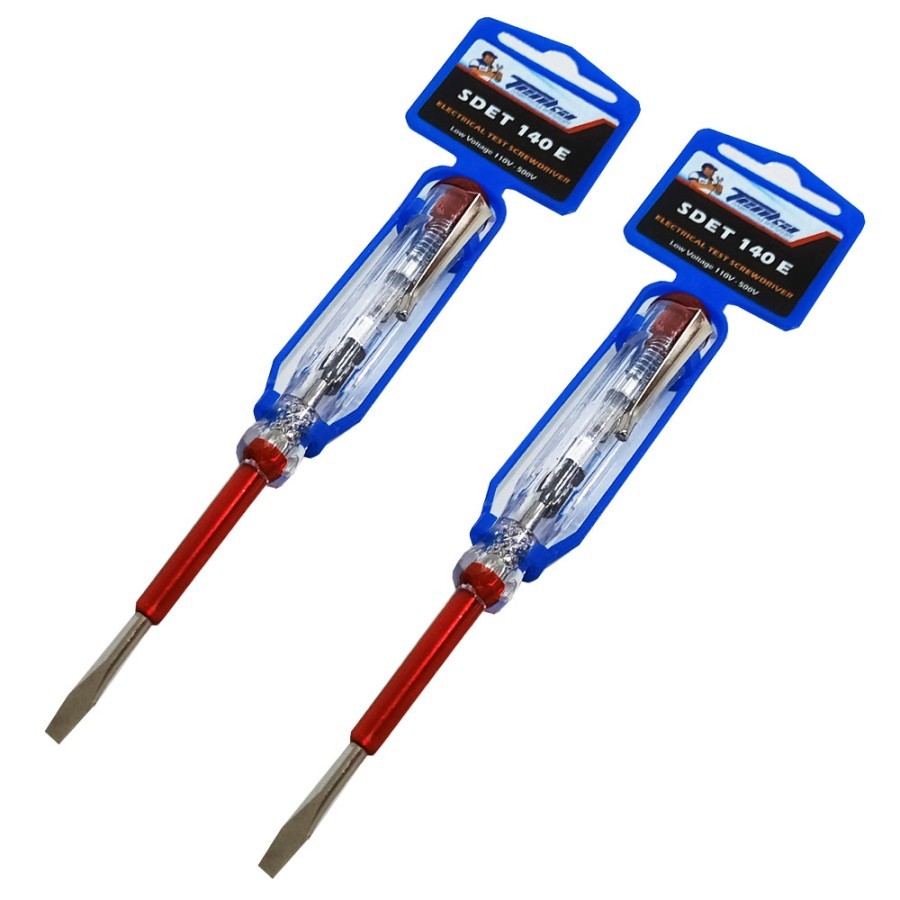 Tenka Obeng Tespen Test Pen AC/DC Sdet 140e Obeng Tespen