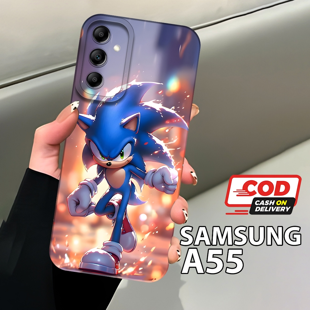 Softcase SAMSUNG A55,A14,A15,A24,A25,A34,A54,A04S,A05S Terbaru Fashion Sonic Case Anti Slip {PAR33} 