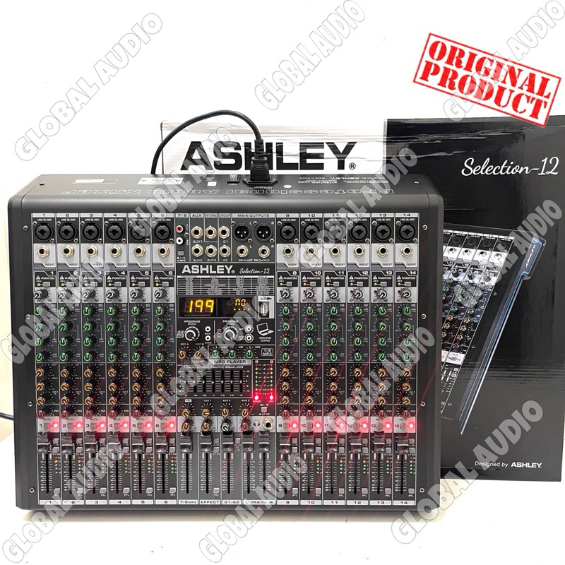 Mixer Audio Ashley Selection 12 12channel Original Mixer Ashley Selection12 Mixing 12 Bagus ( Bisa C