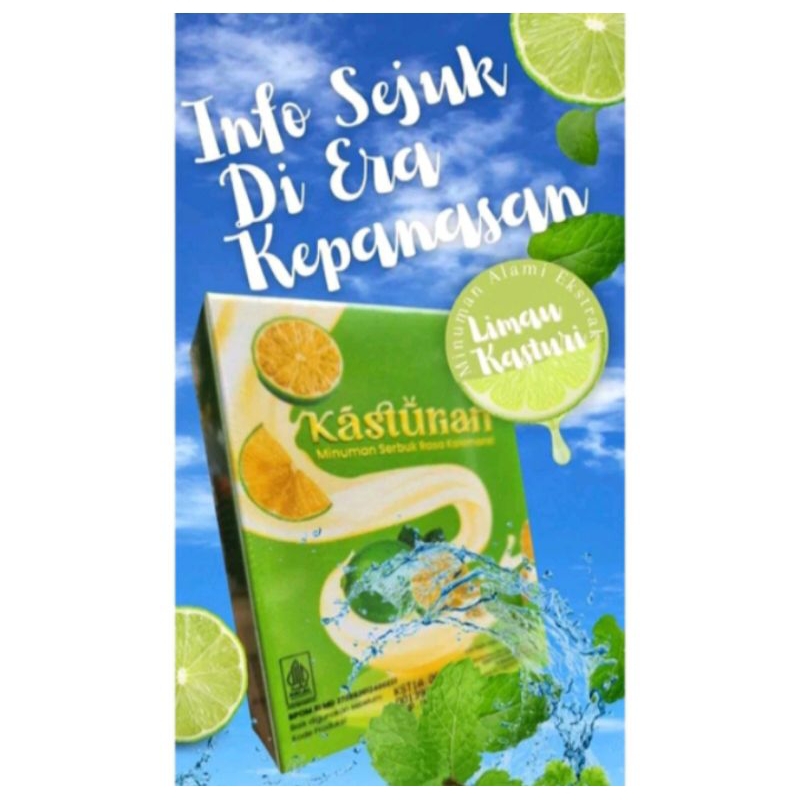 

KASTURIAN MINUMAN SERBUK RASA KALAMANSI 1 BOX ISI 10 SACHET ORIGINAL 100%