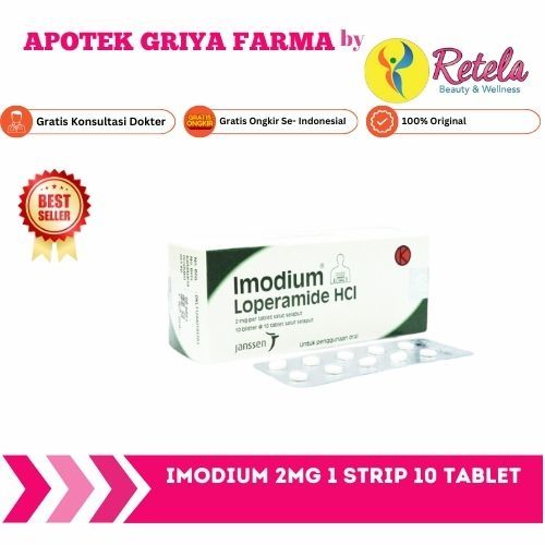 IMODIUM 2MG 1 STRIP 10 TABLET/OBAT DIARE