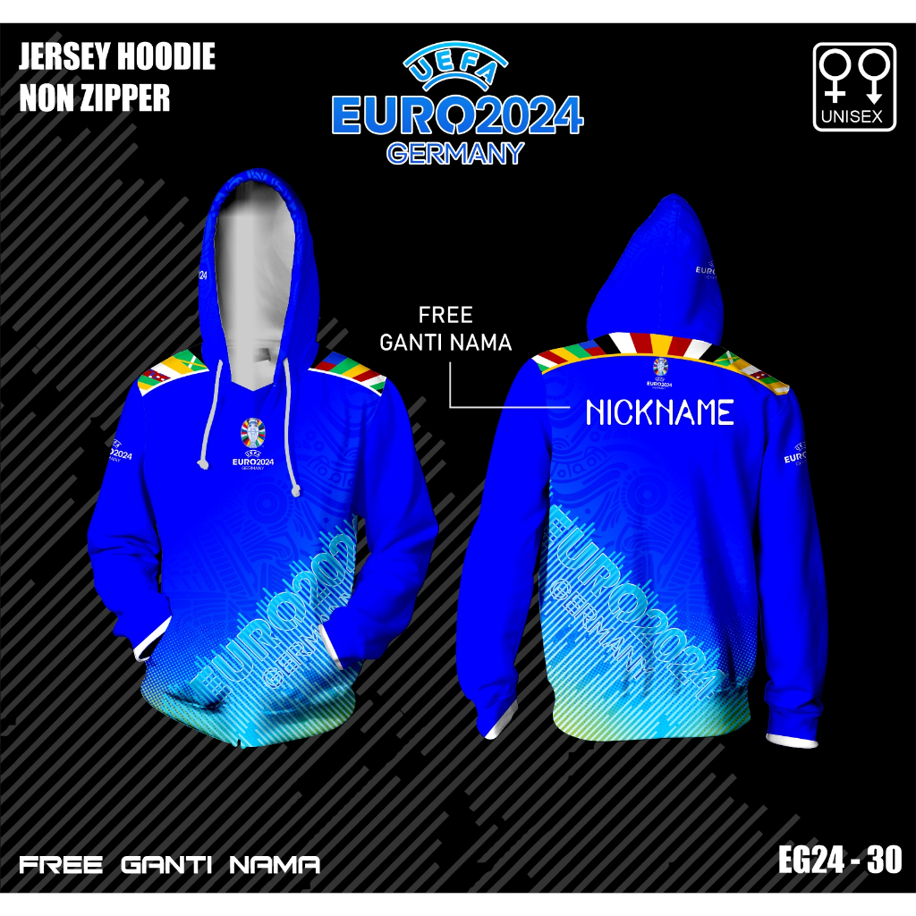 Hoodie baju bola jerman piala eropa 2024 jersey euro 2024 kaos germany kejuaraan eropa
