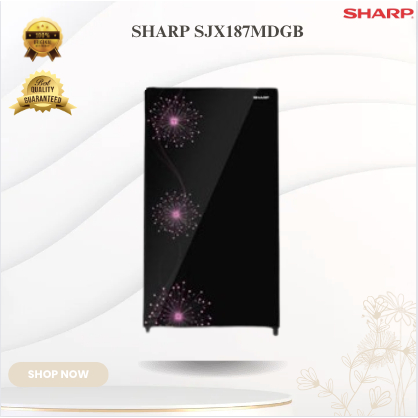 SHARP KULKAS 1 PINTU SJX187MDGB 128L TERMURAH ORIGINAL/SJX-187MDGB/SJX 187MDGB/SHARP KULKAS 1 PINTU