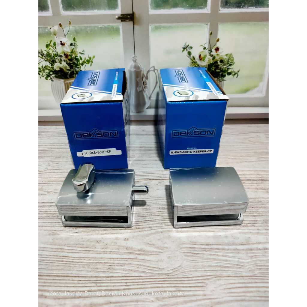 Indikator Lock Dekson Dekkson IL 8620 CP /Kunci Pintu Kaca Kamar Mandi