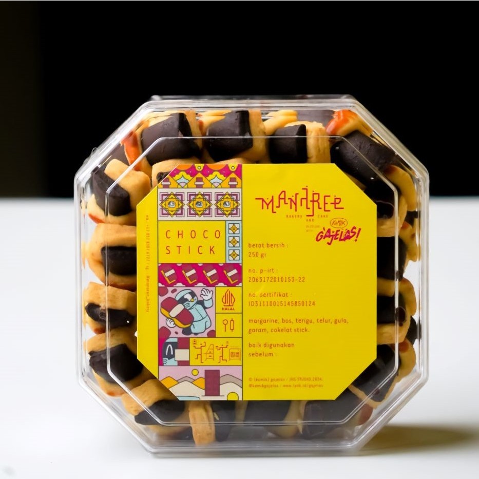

[ManareexKomikGaJelas] Premium Cookies CHOCO STICK kukis kue kering Halal