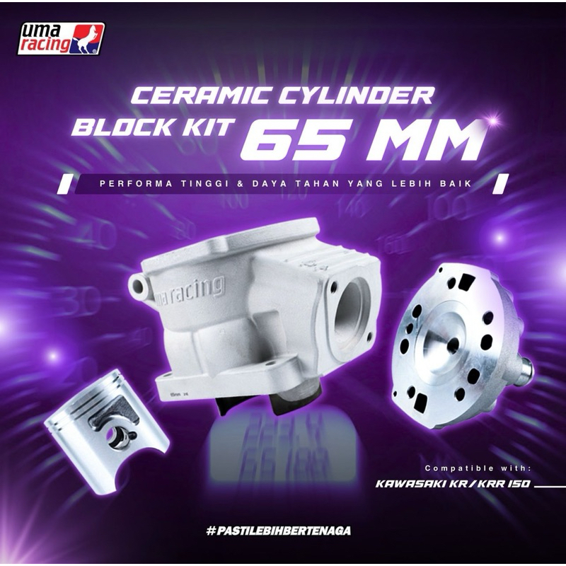 Blok seher UMA RACING Ninja R RR SS 2 tak Uma Racing ninja R RR SS 150 ZX keramik 65 mm