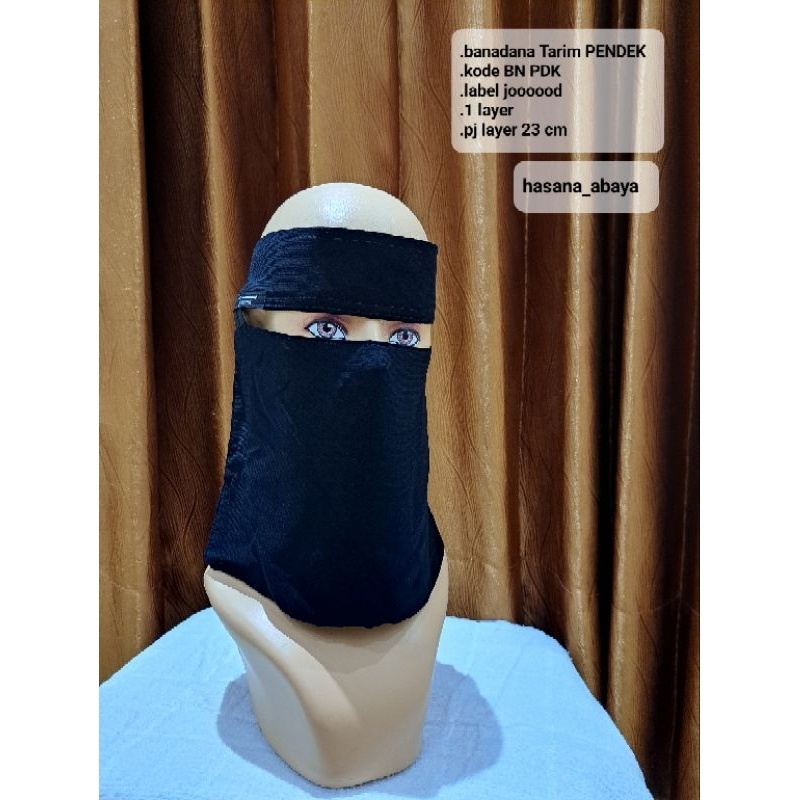 Bandana ori Tarim /cadarTarim pendek ready siap kirim