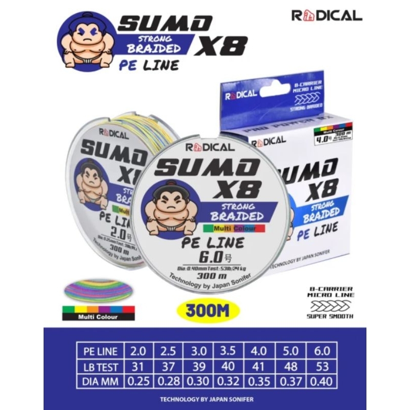 PE Radical SUMO X8, (200m, 300m)