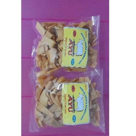 

krupuk rambak kulit sapi/krecek rambak kulit sapi kemasan 250gr