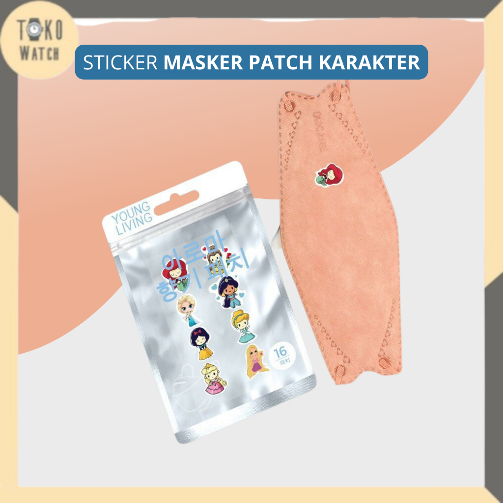 Stiker Aroma Sticker Mask Tempel Pewangi Masker Aroma Patch Karakter TWS