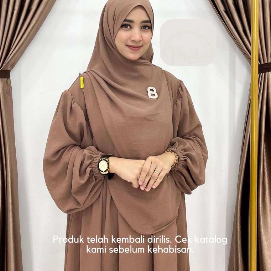 Langsung pesan LUNA SET SYARI pasminah oval cringkle airflow new best seller fashion muslim Luna Set