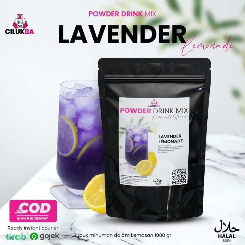 

Bubuk Minuman Instan Rasa Lavender Lemonade 1 kg Cilukba Powder