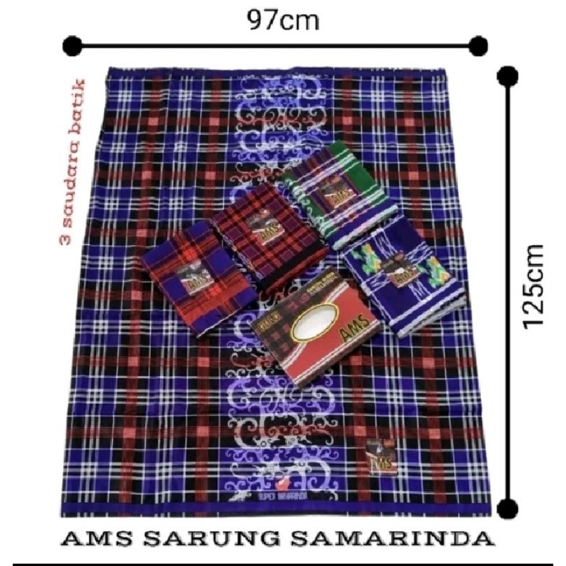 Grosir 10 pcs sarung Samarinda AMS