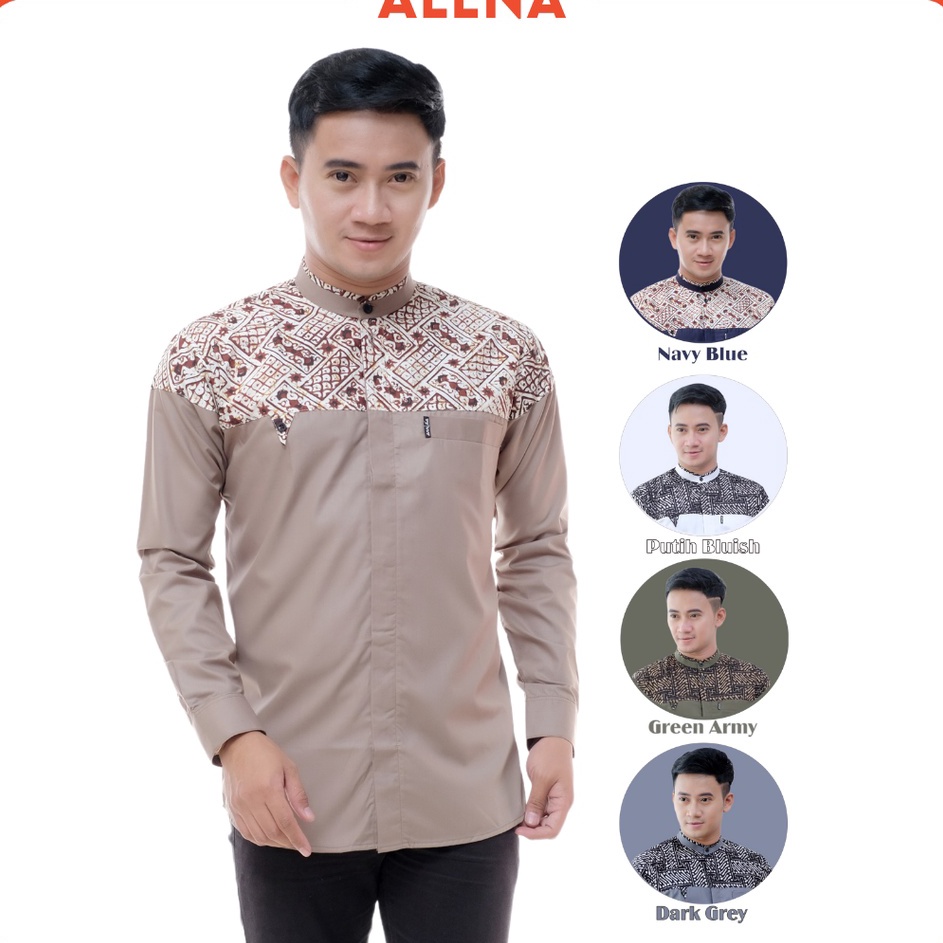 Harga Khusus Baju Koko Motif Farhan  Kemko Farhan Wafer Coksu Atasan Baju Melayu ALENA