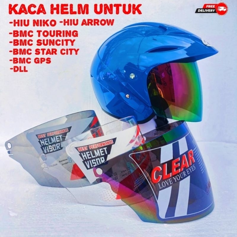 Kaca helm hiu / kaca helm bmc suncity / kaca helm bmc starciy /kaca helm hiu nicoKaca helm hiu / kac