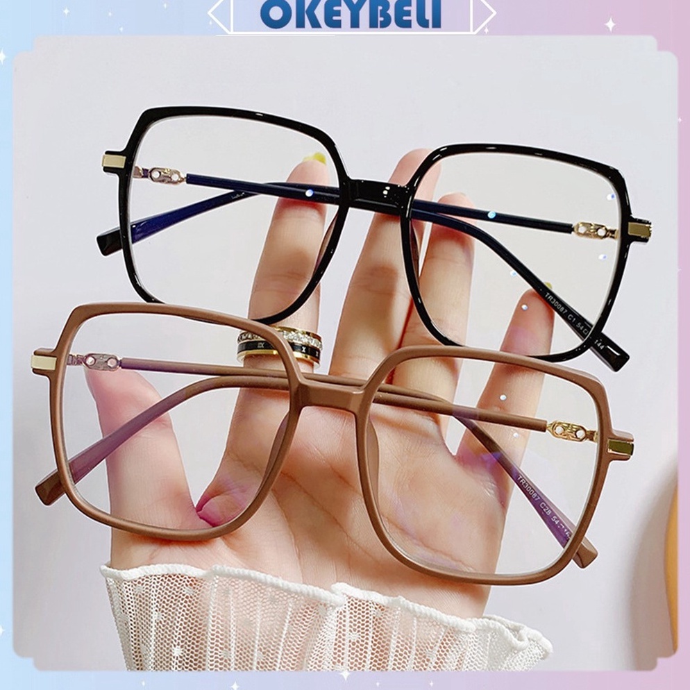 Harga Oke OKEY BELIKC926 Kacamata Anti Radiasi Persegi Kacamata Style Korea Bingkai Retro Petak Eyeg