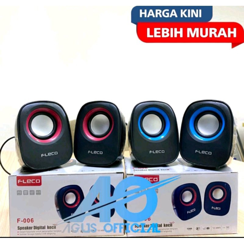 SPEAKER PC TV F006 200WATT FLECO - Speaker Laptop / Komputer / PC / CPU Design Long Strip LED - i560