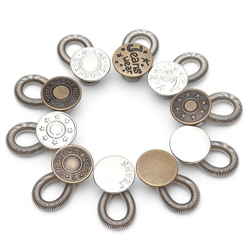 GrosirDHIShop_KANCING CELANA JEANS METALIC BUTTON EXTENDER AKSESORIS KANCING JEANS PENGAIT CELANA KE