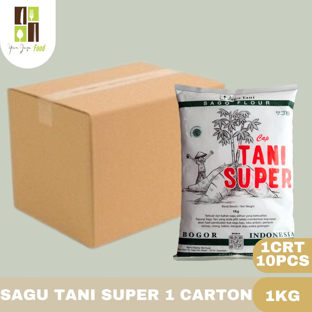 

Tepung Sagu Tani SUPER/Sagu Flour 500g/1Kg 1 CARTON