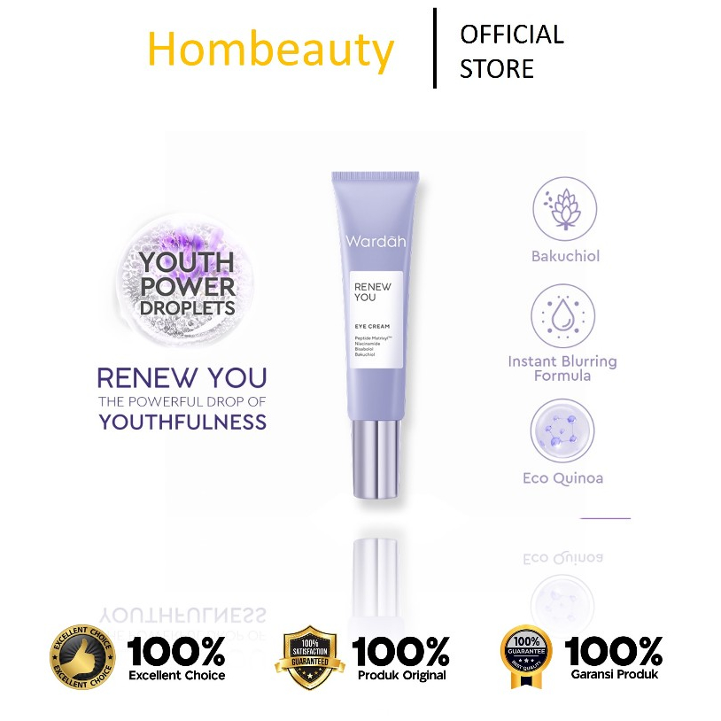 Wardah Renew You Anti Aging Eye Cream 10 ml - Krim Mata