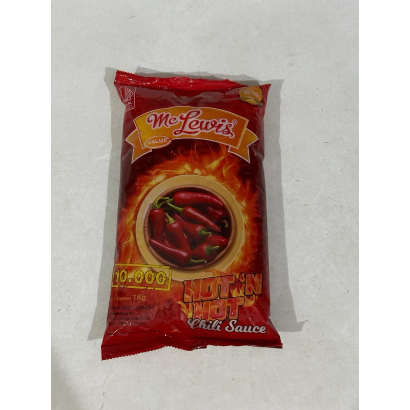 

Mc Lewis Hot n Hot Chilli Sauce / Saus Sambal / Saus Cabai Cabe 1kg