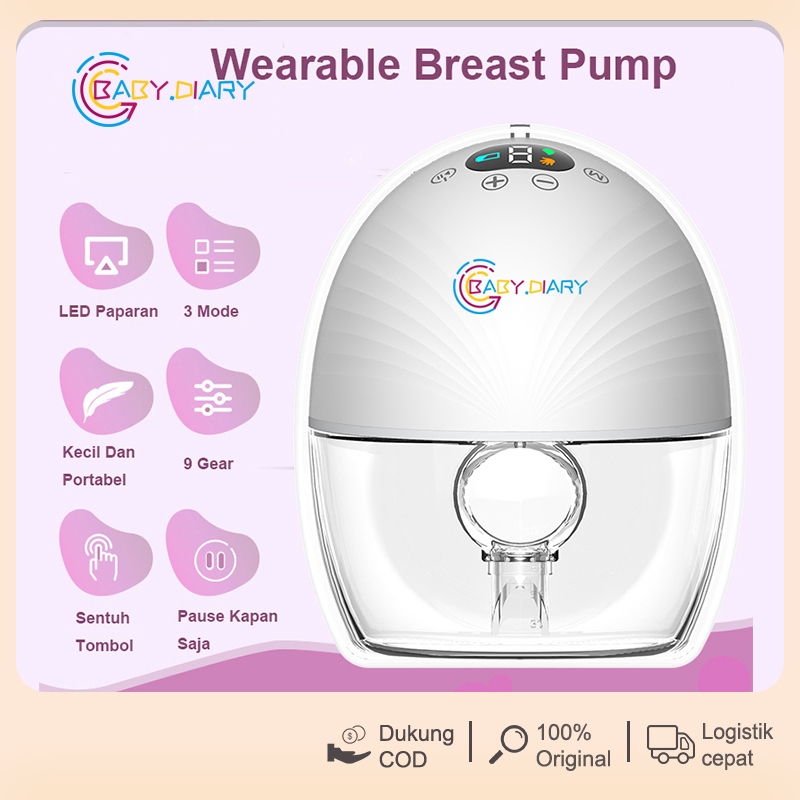 Pompa ASI Elektrik Handsfree Breast Pump Electric Wearable Portable Pumping