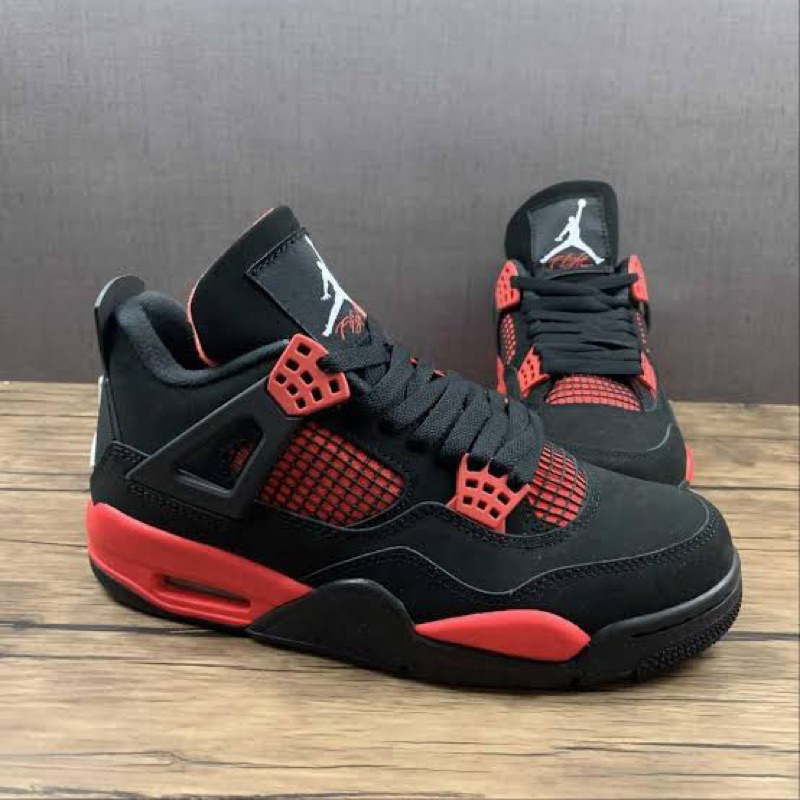 nike air jordan retro 4 red thunder 100% original bekas