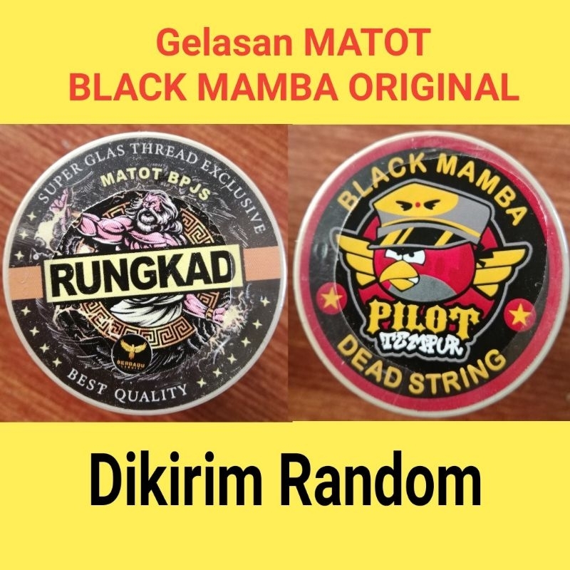 Gelasan MATOT Putih  Black Mamba Super Tajam by Adri Mamba