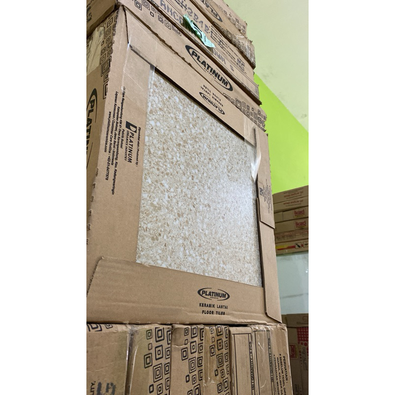 Keramik 40x40 Matt Platinum Ancona Series Motif Teraso