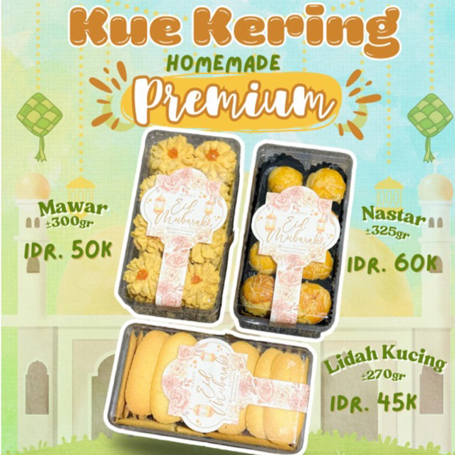 

KUE KERING HOMEMADE PREMIUM BY BUCKETTULUNGAGUNG