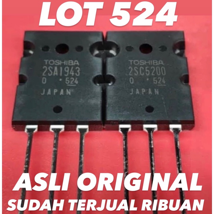 Brb TRANSISTOR TOSHIBA 52 1943 Lot 524 ASLI ORIGINAL